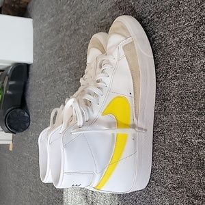 Yellow swoosh blazers